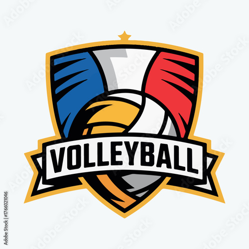 Vintage retro beer quality emblem design with a shield and ribbon vector illustration logo sign