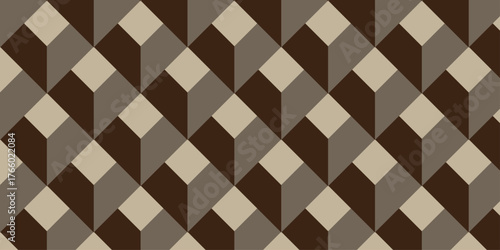 3d modeling cubes Illustration decoration seamless  material pattern square design.	