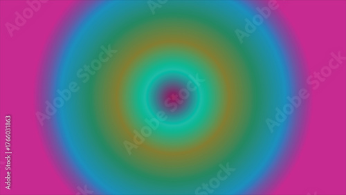 Abstract Gradient Circular Background with Vibrant Colorful Rings and Blurs