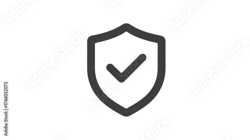Free Download Secure Protection Shield with Check Mark Icon for Lock Security - GFXLoad
