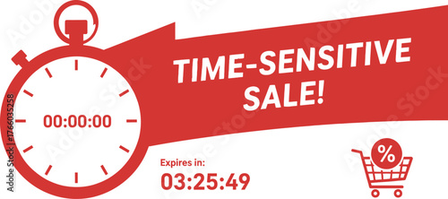 Time sensitive sale countdown timer promotional offer limited time discount event now