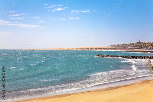 Beach of Playa del Ingles, Island Gran Canaria, Canary Islands, Spain, Europe.