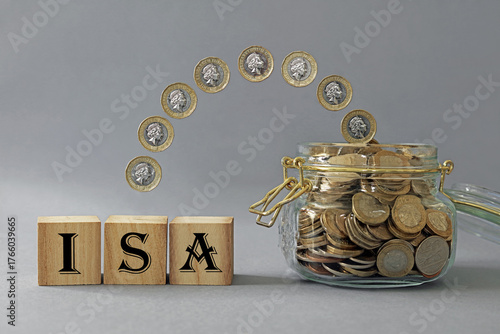 saving money in an individual savings account.