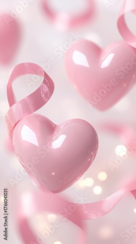 Hearts and Ribbons Create a Romantic Atmosphere for Celebrations and Special ...