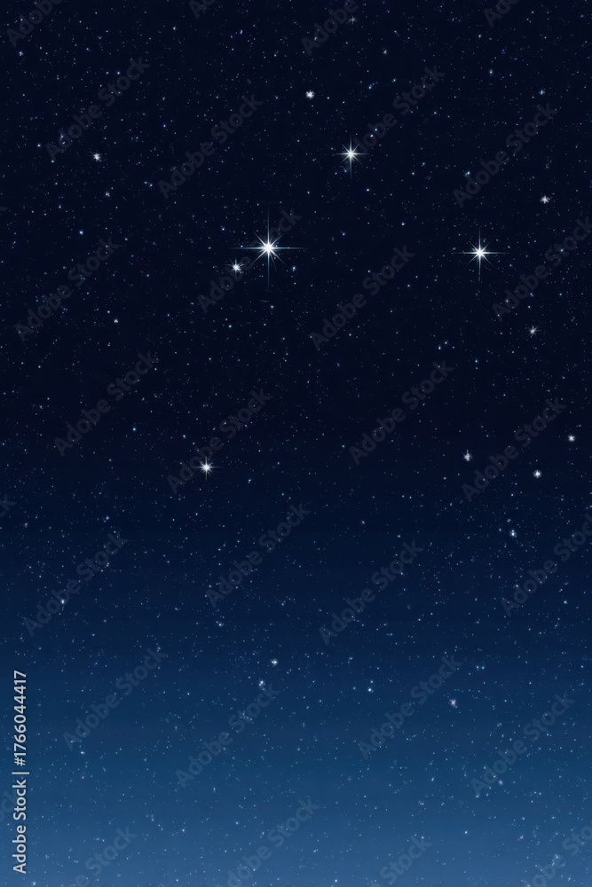 Fototapeta premium Midnight Blue Cosmic Minimalist Wallpaper with Starburst Patterns 