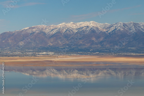 The Great Salt Lake at Antelope Island State Park, Utah, USA