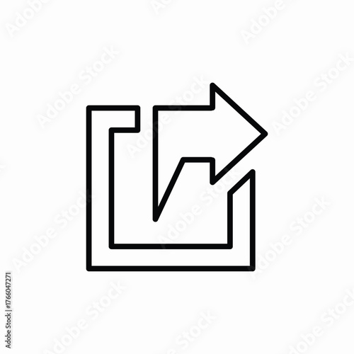 external link share icon sign vector