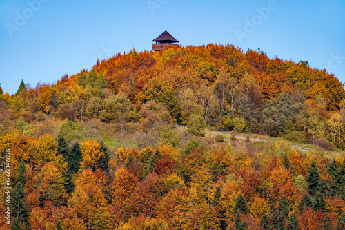 Fototapeta Naklejka Na Ścianę i Meble -  Wieża widokowa na Koziarzu