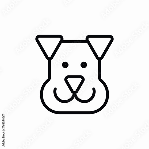 dog puppy icon sign vector