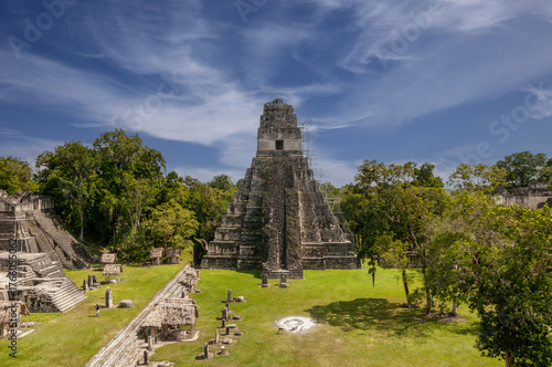 Mayan Temple I (Gran Jaguar) at Tikal National Park in Guatemala.