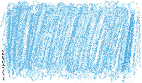 Abstract sky blue pencil crayon hatch texture background. A handmade scribble patch for artistic design, creative banners, and graphic concepts