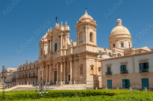 Basilica Minore di San Nicolo in Noto, Sicily, Italy.