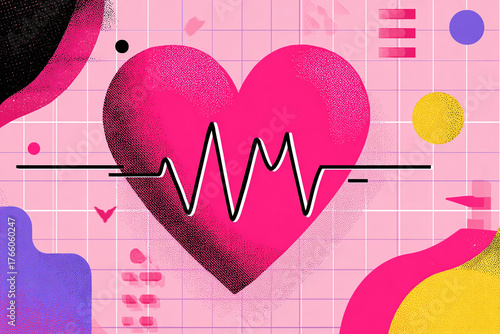 heart and heartbeat symbol