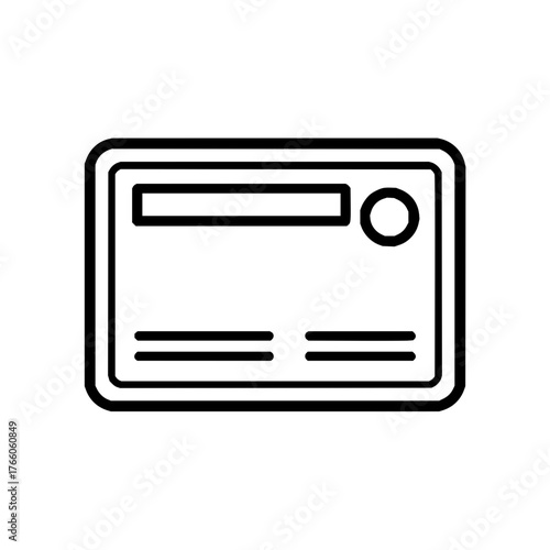 Black and white credit card vector graphic for financial services and banking industry needs and business use cases