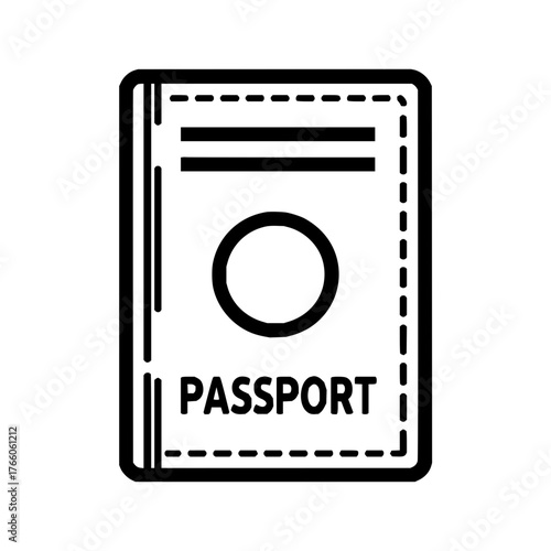 Passport document identification travel id citizenship international identity official document for travel 100