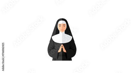 Religious Catholic sister standing 