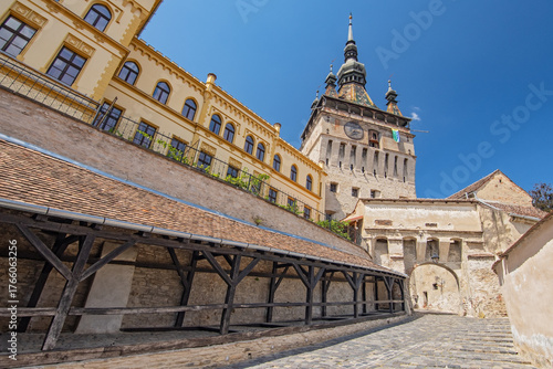 Schilderij op canvas The Historic Centre of Sighisoara (Sighisoara Citadel) the old historic center of the town, Romania
