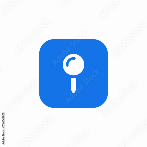 board pin icon sign vector