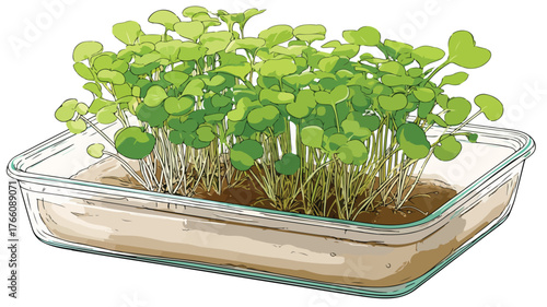 Professional Indoor Vegetable Greens & Microgreens Growing with Natural Lighting
