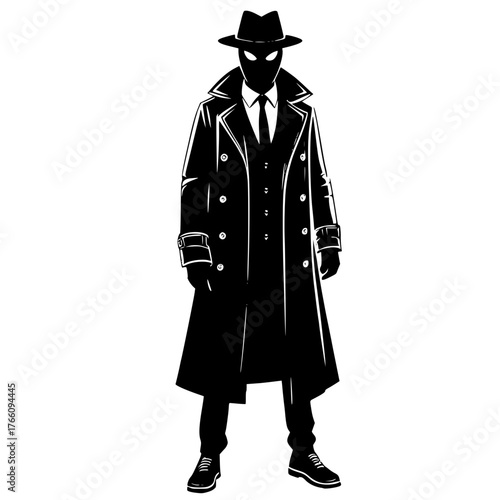 vector illustration of a man, man in suit