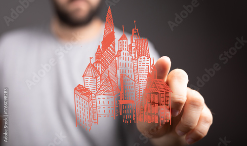 Image depicts hand interact...