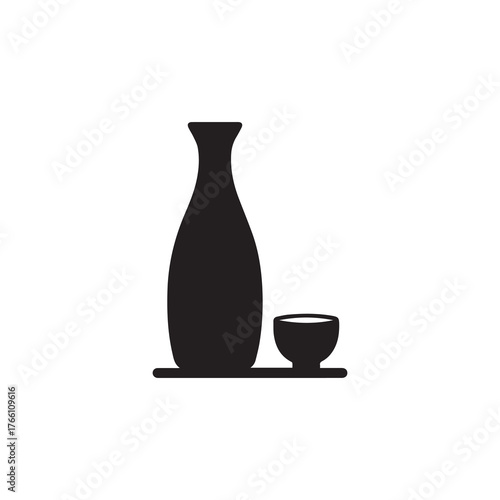 ceramic vase on white background