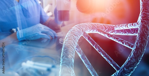 lab technician analyzing a sample in test tube