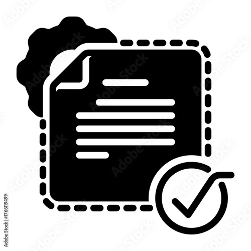 check icon, glyph icon style