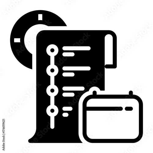 spending icon, glyph icon style