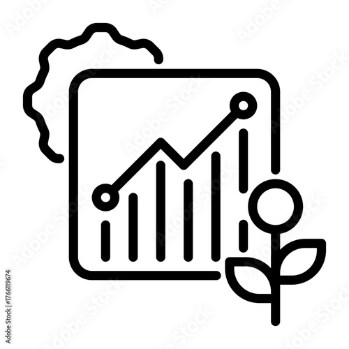 finance icon, line icon style