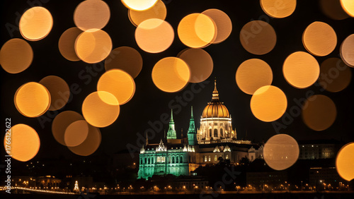 Bokeh light night. abstract background with bokeh. vector illustration of an abstract background with lights city