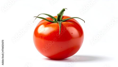 Wallpaper Mural Fresh red tomato isolated on white background. Organic vegetable, healthy food, and natural produce concept. Torontodigital.ca