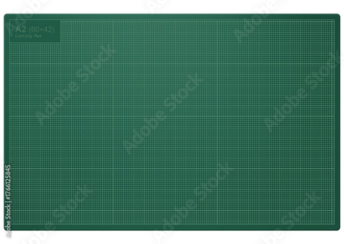 green cutting mat background