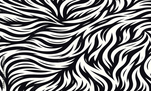 Photography Abstract white tiger animal striped skin texture background pattern illustration, suitable for wallpapers, fabric prints, trendy fashion, and wild art design