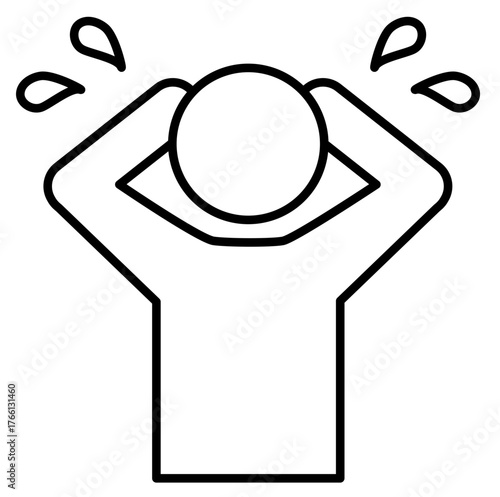 頭を抱えて困っている、パニックになる等