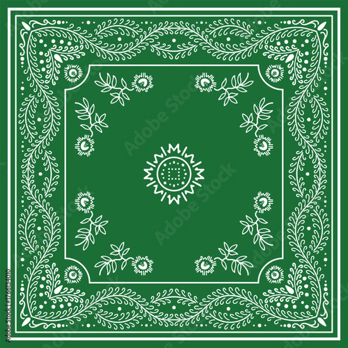Flourish Green Bandana
