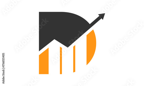Letter D Financial Logo	
