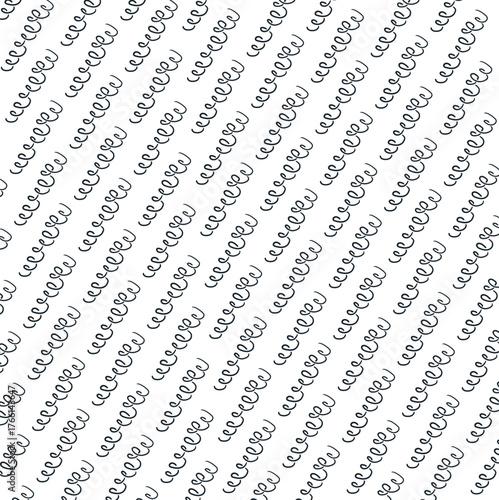 Long, narrow springs are repeated to create texture.