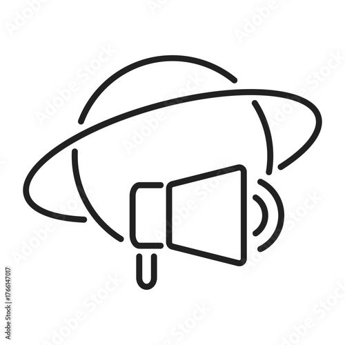 internet repost web line icon