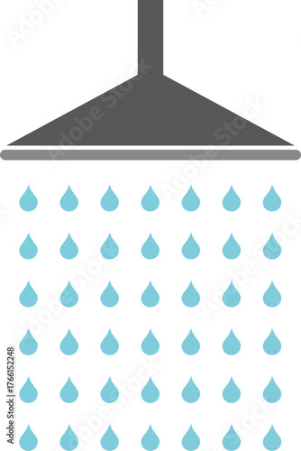 샤워기 일러스트