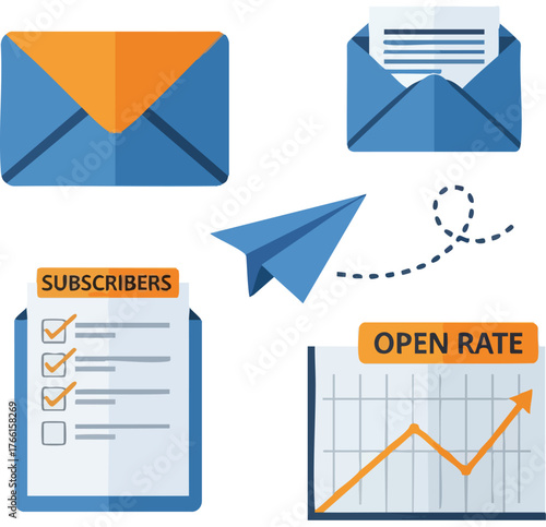 Email Marketing Campaign Performance and Subscriber Analytics Set.