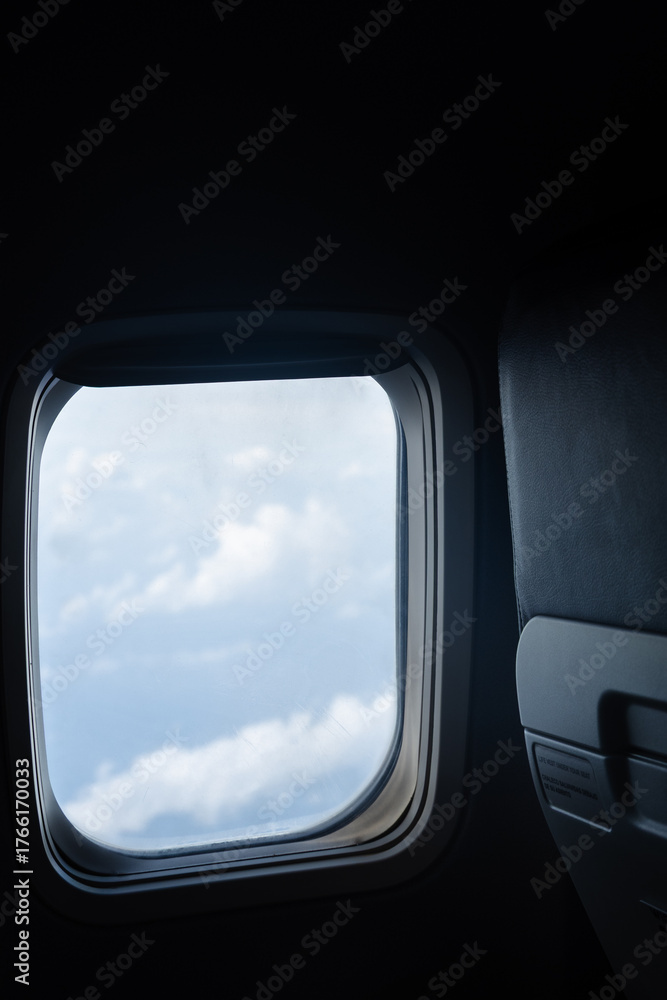 Fototapeta premium view from airplane window