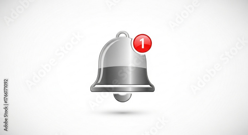 Notification bell, indicating updates, alerts, and reminders for timely information and important announcements
