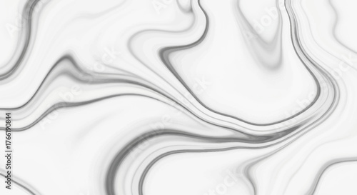Sophisticated white marble texture background with flowing grey mineral veins, an elegant and abstract surface pattern for luxury design