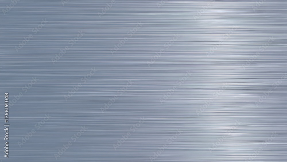 Fototapeta premium Brushed metal silver texture background with shiny stainless steel surface. Polished aluminium plate, abstract industrial metallic design ideal for modern architecture, technology, and constructio.