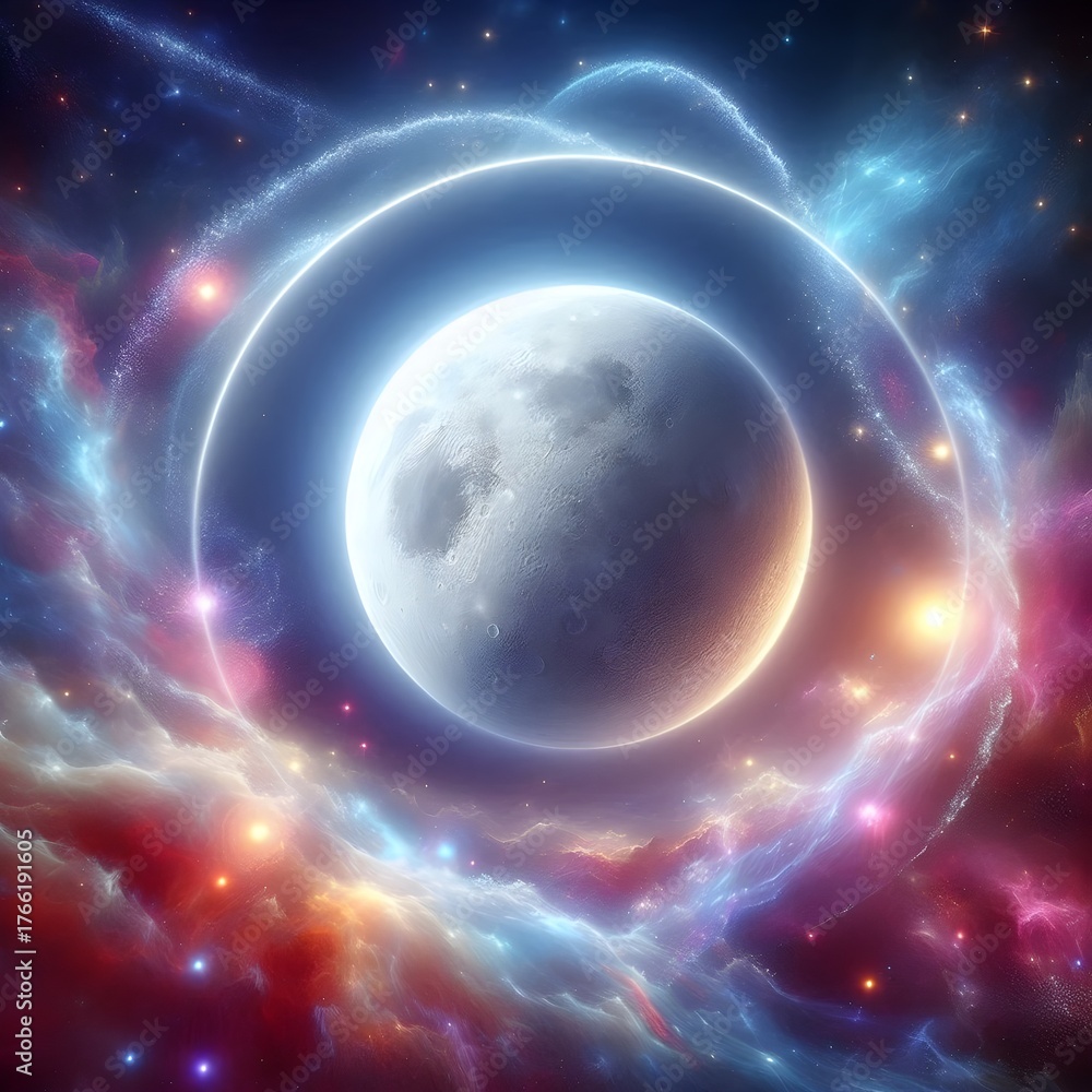 Obraz premium Luna Rebirth — Celestial Awakening