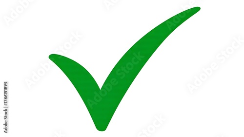 Free Download Simple green check mark symbol representing approval, correctness, and positive validation
 - GFXLoad