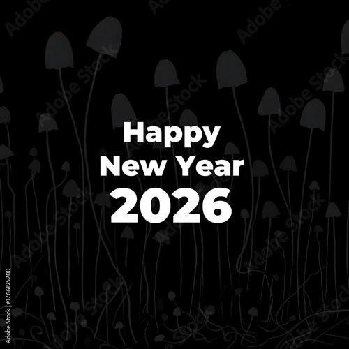 Happy New Year 2026 Amidst a Dark Forest of Fungi