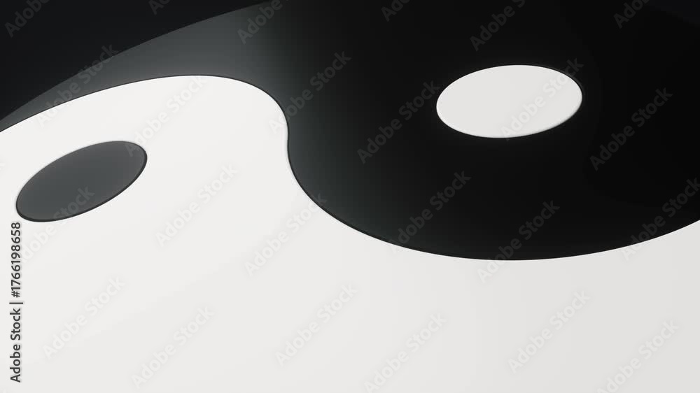 Chinese ancient taiji yin-yang pattern symbol, 3d rendering 4k Stock ...