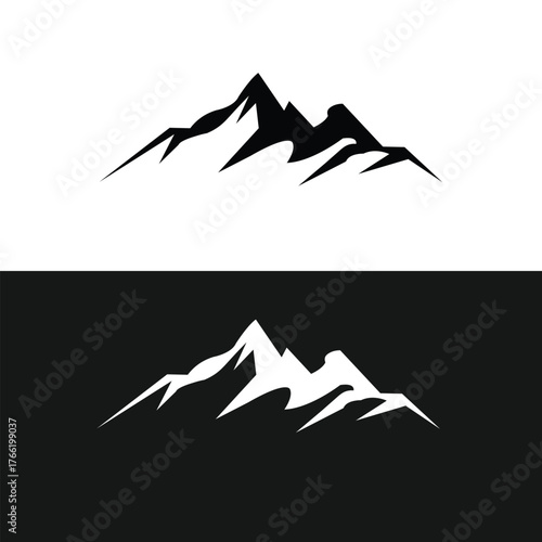 mountain landscape vector illustration